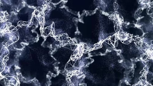 Chaotic particles waving