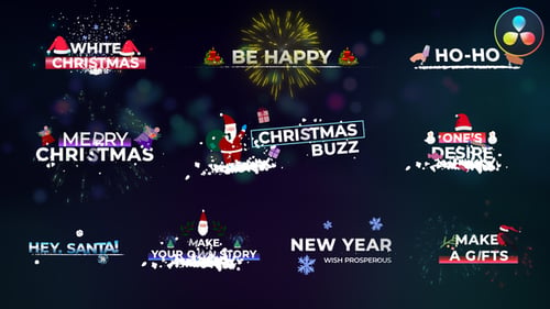 Christmas Titles for DaVinci Resolve