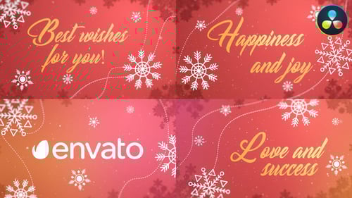 Animated Christmas and New Year Wishes Title