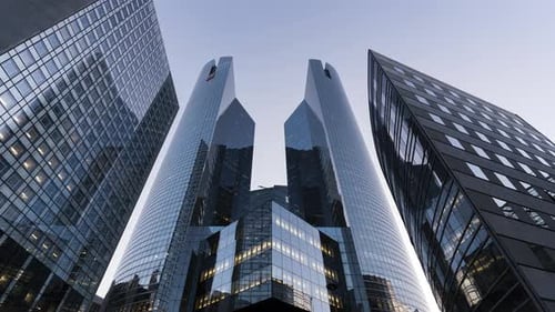 Paris La Defense France Timelapse Skyscrapers in the Financial of Paris Called La Defense As Seen