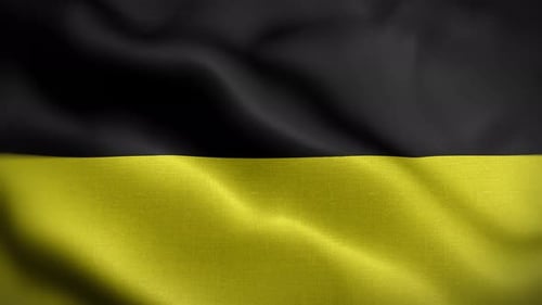 Animated Black and Yellow Fabric Waving Background