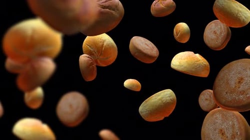 Baked Goods Floating and Spinning Animation