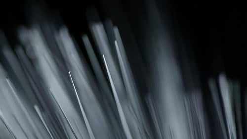 Abstract Fiber Optic Cables Changing Color