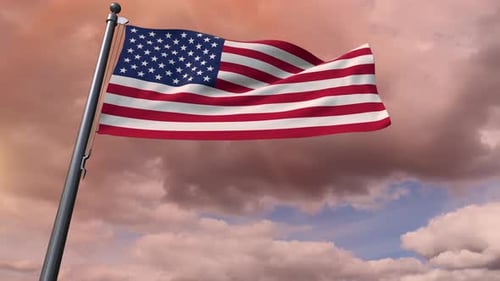 United States Of America Flag 4K