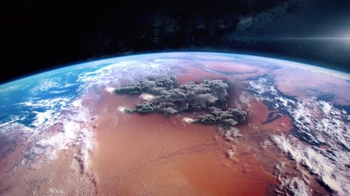 Dynamic Clouds Evolving Over Planet Earth From Space