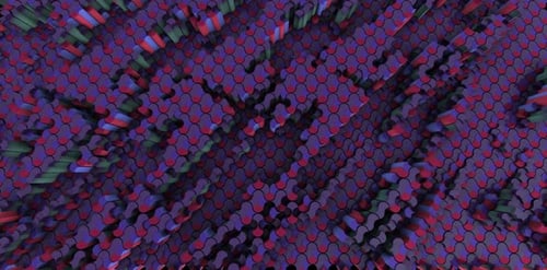 Formen bilden eine Wellenanimation