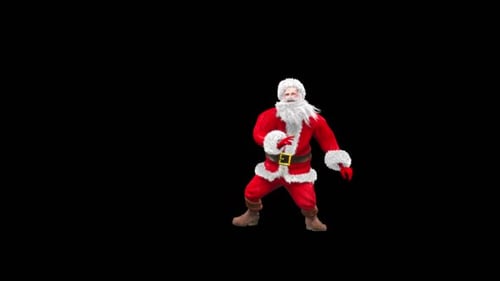 Dancing Santa Claus Character for Christmas Holiday Projects
