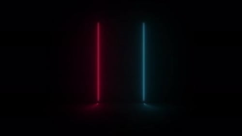 Concept 77-N1 Abstrakte Neonlicht-Animation