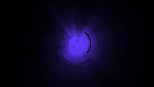 Blue Circular Light Motion Animation