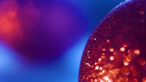 Sparkling Glitter Sphere Abstract Background Loop