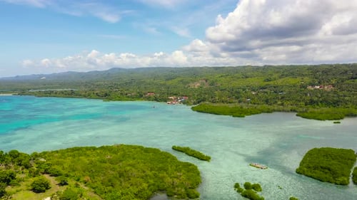 Blue Sea and Tropical Islands