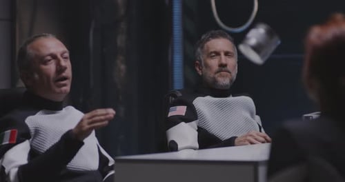 Astronauts Test Zero Gravity Technology in Futuristic Setting