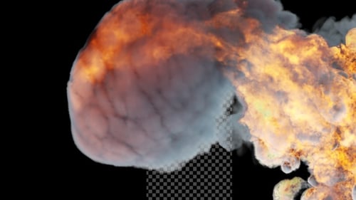 Dynamic Fire and Smoke Blast Transition