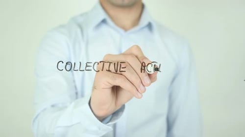 Writing Collective Action on Clear Surface