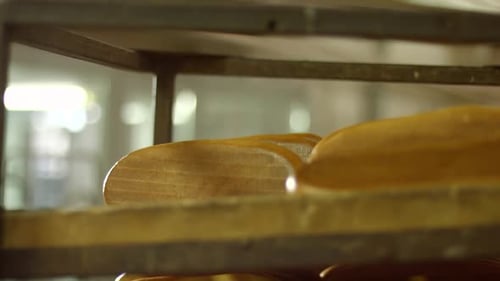 Stacking Baking on a Shelf.