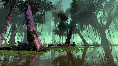 Árboles que crecen en la selva tropical