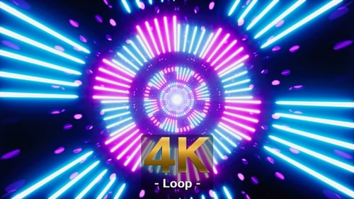 Bright Neon Light VJ Loop