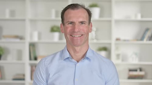 Smiling Adult Man Portrait