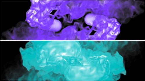Fluid Smoke Reveal Transition with Dynamic Color Effects