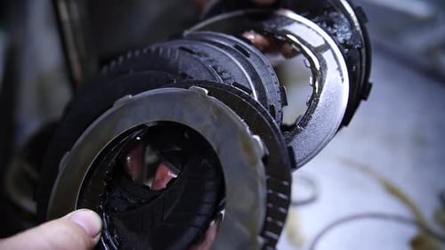 footage of automatic transmission repair