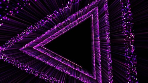 Neon-Dreieck 4K