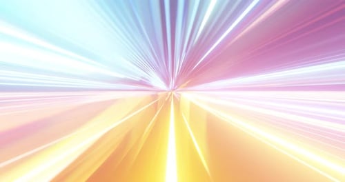 Futuristic Light Speed Warp Tunnel Abstract Background Animation