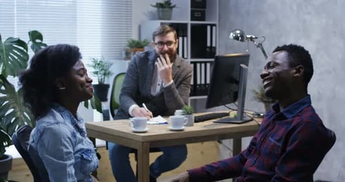 Couple Reconciling at the Office of a Psychologist
