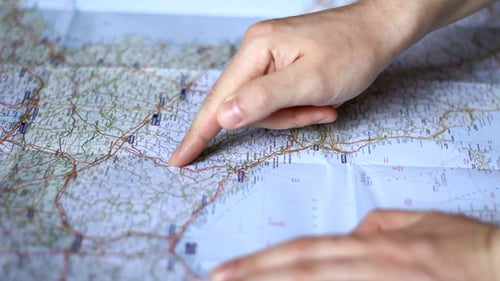 Tracing a Route on a Detailed Road Map