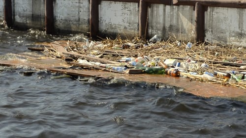 Floating River Garbage