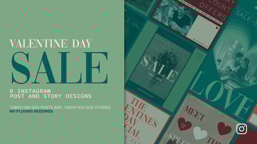 Valentine's Day Instagram Post And Story