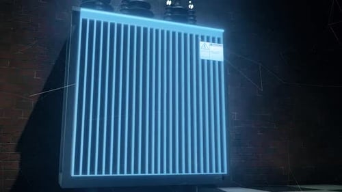 Futuristic Power Transformer Energy Reveal
