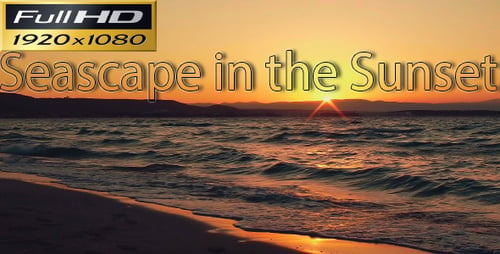 Seelandschaft im Sonnenuntergang FULL HD