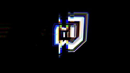 Dynamic Glitch Logo Reveal for Digital Content Intro