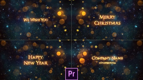 Glowing Christmas and New Year Opener with Winter Titles