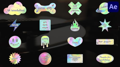 Holorgaphic Titles for After Effects