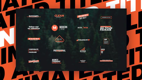 20 Clean Motion Text (FCPX)