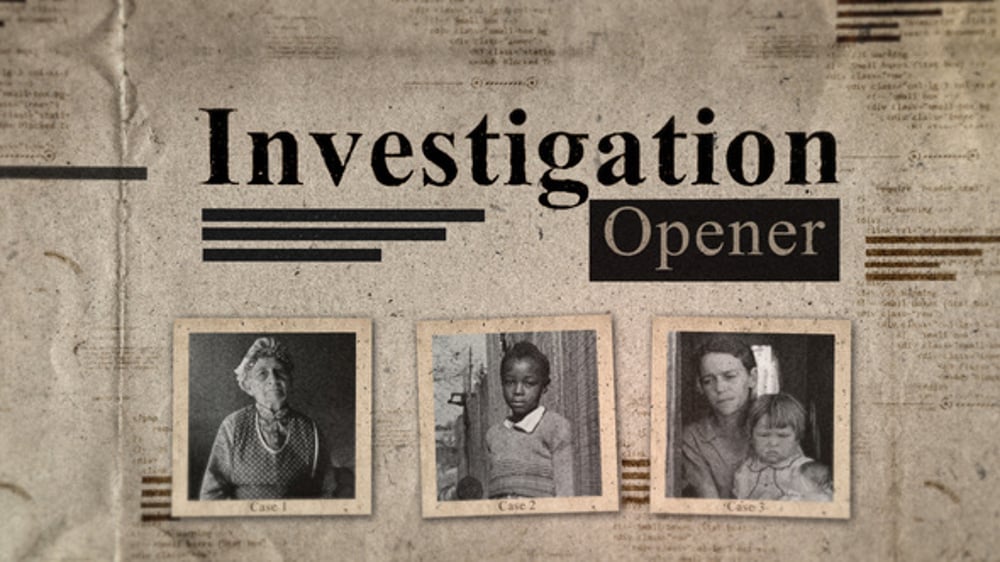 Distressed Newspaper Crime Investigation Opener, Openers ft. case ...