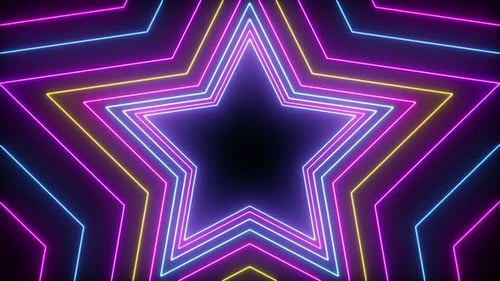 Laser Neon Star Loop