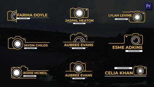 Photography Titles Premiere Pro