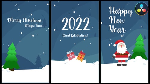 Christmas Greetings Scenes | DaVinci Resolve