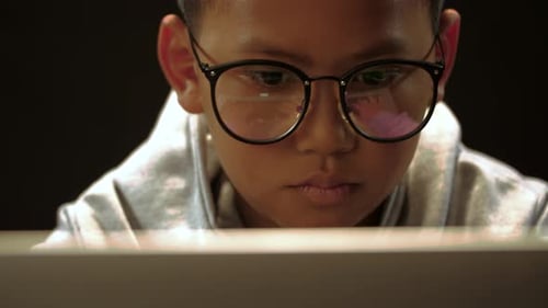 Asian Boy Hacking