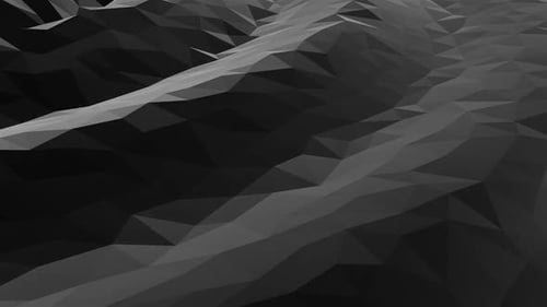 Abstract Polygonal Landscape Moving Loop Background Animation