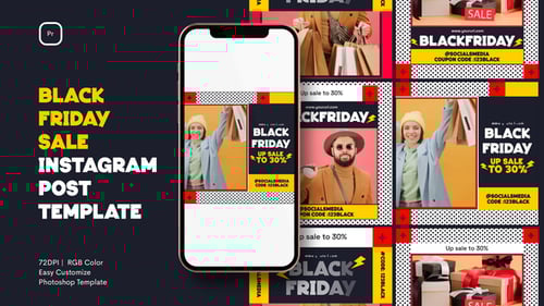 Black Friday Sale Instagram Post | MOGRT