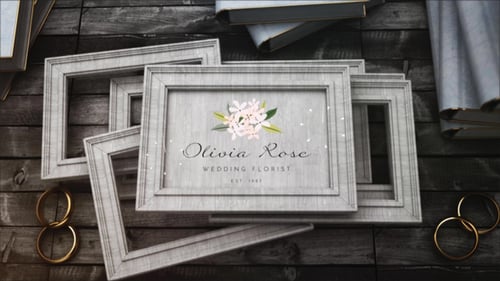 Wedding Frames Logo Reveal