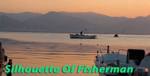 Silhouette of Fisherman