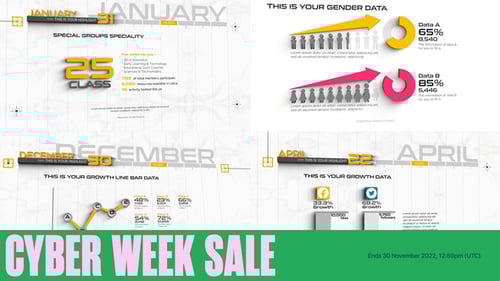 3D Timeline Infographics