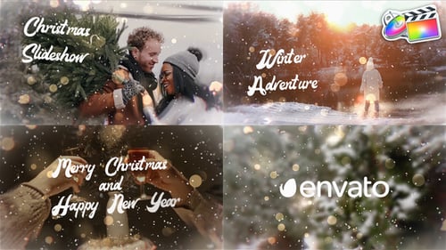 Elegant Christmas Photo Slideshow with Festive Winter Transitions