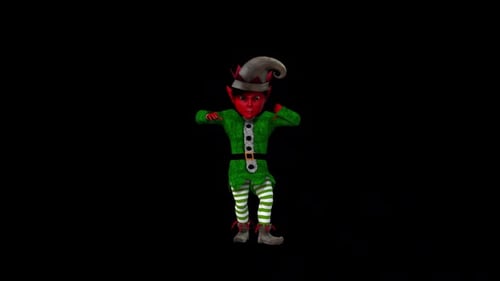 Danse Elfe Rouge 5 - Concept de Noël