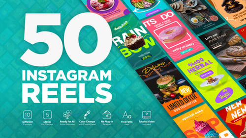 Animated Food Instagram Stories and Reels Templates