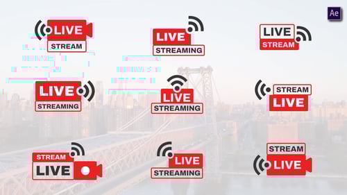 Live Streaming Titles After Effects